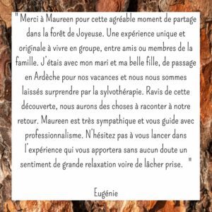 avis sylvothérapie Eugénie