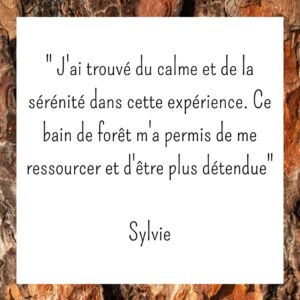 avis sylvothérapie Sylvie